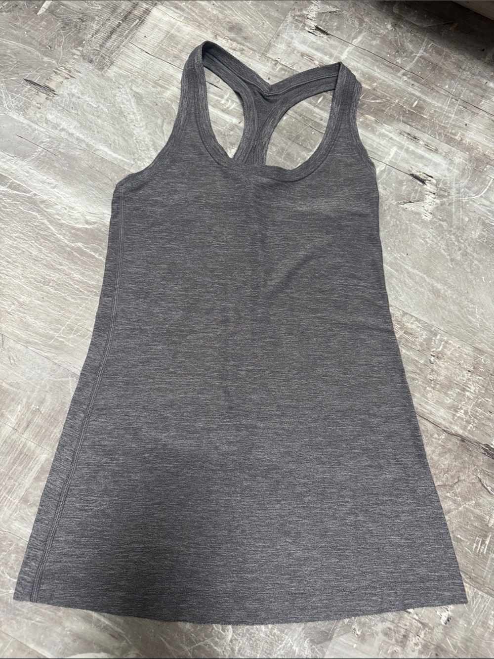 Charcoal Gray Cool Racerback Nulu Tank Top